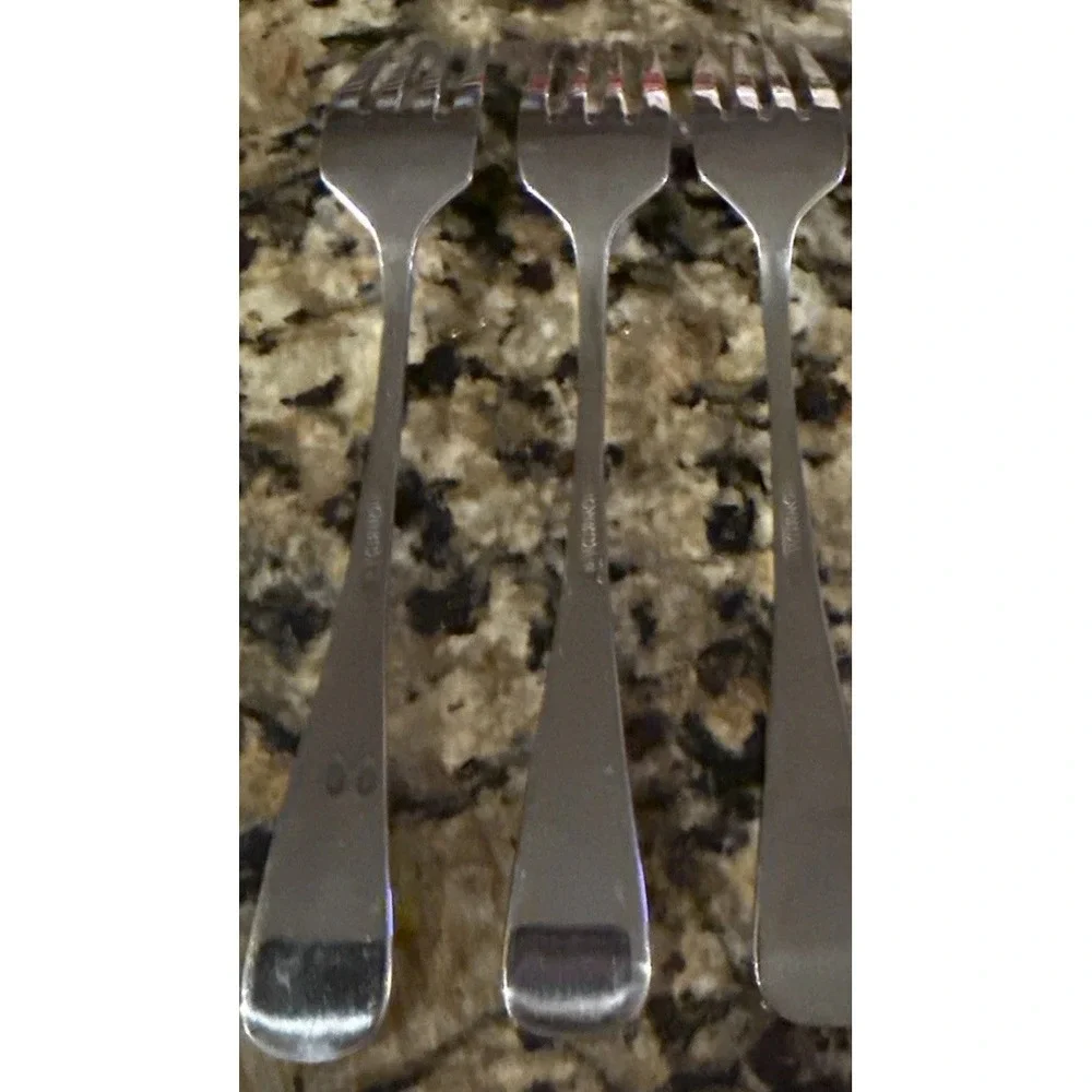 Oneida Baguette Stainless Steel‎ 18/10 Dinner Forks Fork Set Of 3